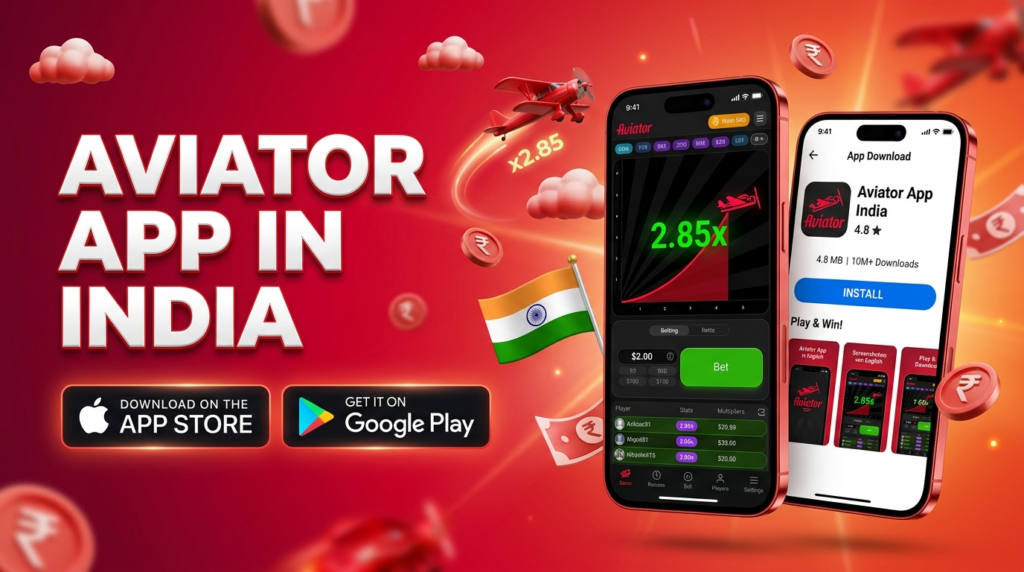 Aviator App India real money crash game available on mobile and desktop with easy download, access, and engaging gameplay