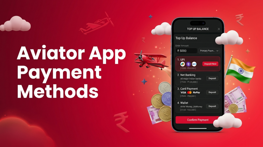 Aviator App India deposits and withdrawals with secure payment methods, fast transactions, account funding, and payout options