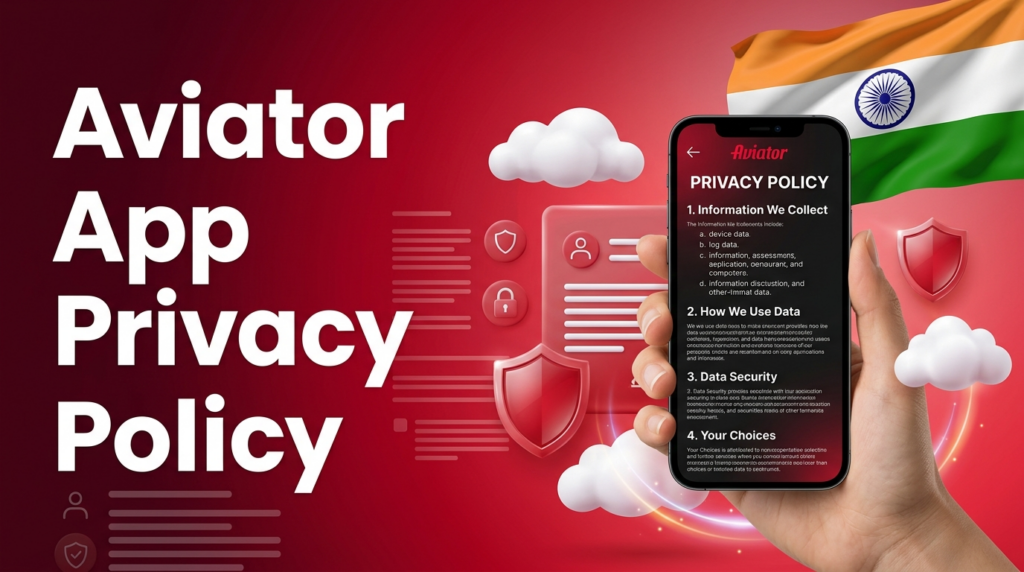 Official Aviator App India Privacy Policy covering secure data processing, user information, cookies, and privacy protection